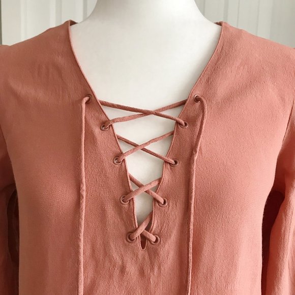Aritzia Wilfred Free Flowy Pink Top (S) - Picture 2 of 7